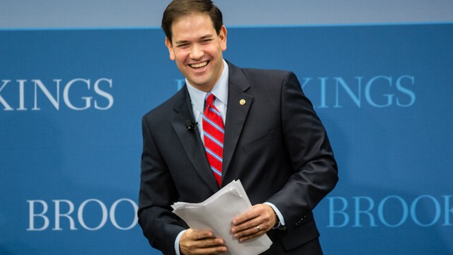 Sen. Marco Rubio Gives Foreign Policy Speech At The Brookings Institution
