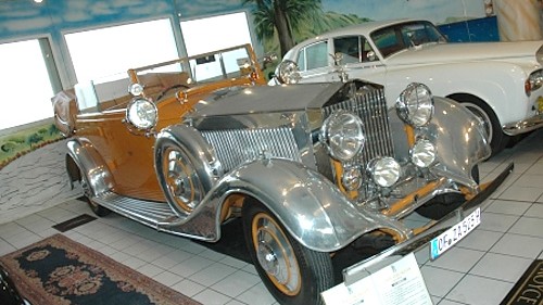 Rolls-Royce-Museum: Der "Stern von Indien": Ein Phantom II Continental Cabriolet von 1934 wurde nach dem größten geschliffenen Sternsaphir der Welt benannt.