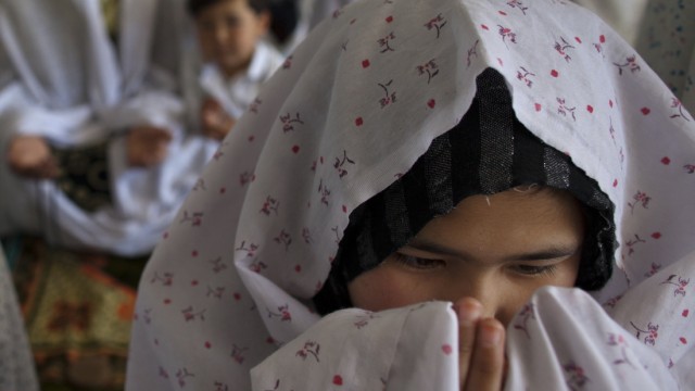 Afghan Women Attend Friday Prayers In Kabul