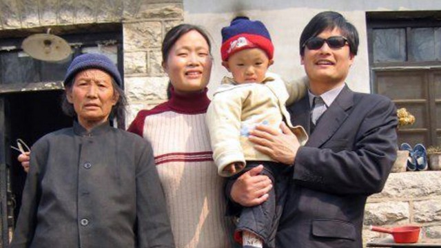 Chen Guangcheng mit Familie
