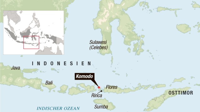 Indonesien Komodo Waran