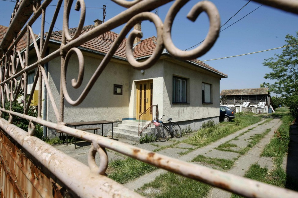 A general view of the house where General Ratko Mladic was arrested on Thursday in the village of Lazarevo near the northeastern town of Zrenjanin