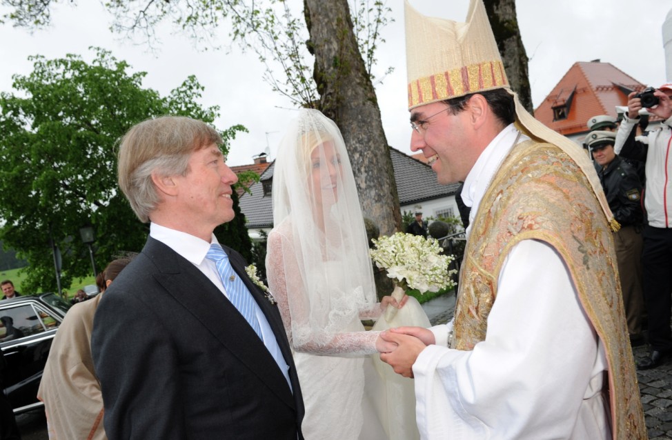 Princess Felipa Von Bayern Marries Christian Dienst At Wieskirche