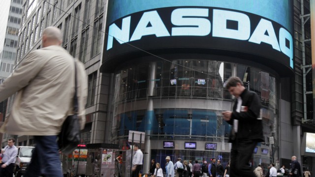 Börsengang: Die Technologiebörse Nasdaq am New Yorker Times Square. Hier dürfte die Facebook-Aktie bald verzeichnet sein.