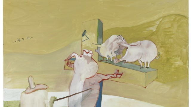 Eklat um Ausstellung in Köln: Das "unheiligste Tier" in Verbindung mit dem "heiligsten Symbol" will der Beirat der Kunst-Station Sankt Peter nicht in Gemälden aufgehängt sehen.