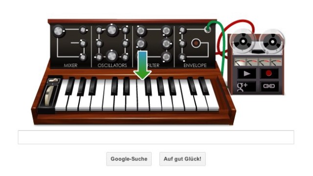 Google Doodle für Robert Moog