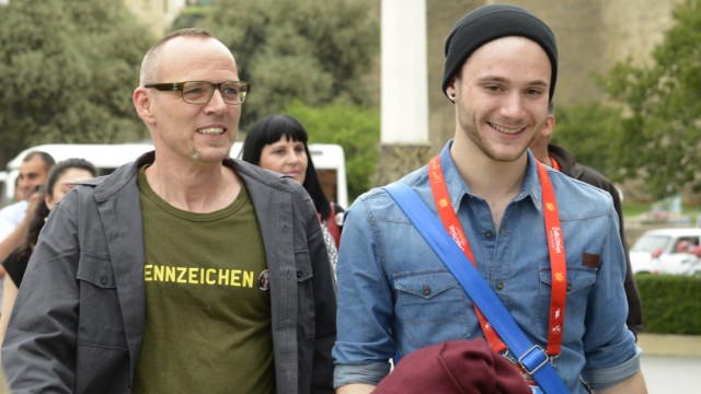 Roman Lob und Thomas D. beim Eurovision Song Contest 2012