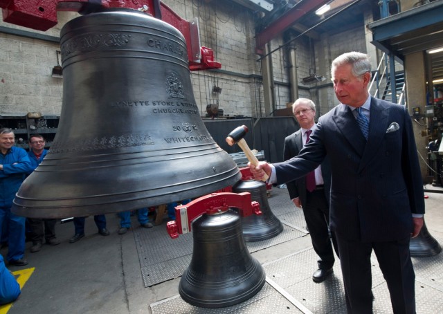 Prince Charles, Prince Of Wales Visits Whitechapel Bell Foundry