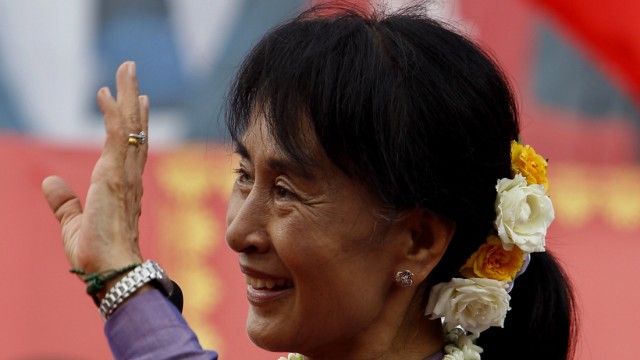 Suu Kyi betritt die Weltbühne