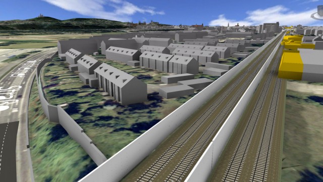 ICE-Strecke: Das Stadtplanungsamt hat eine Animation erstellt, um den Bambergern zu veranschaulichen, wie die ICE-Trasse ihre Stadt durchschneiden wird.