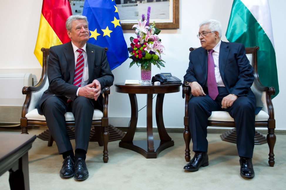 Bundespraesident Gauck besucht Israel und die Palaestinenischen Gebiete