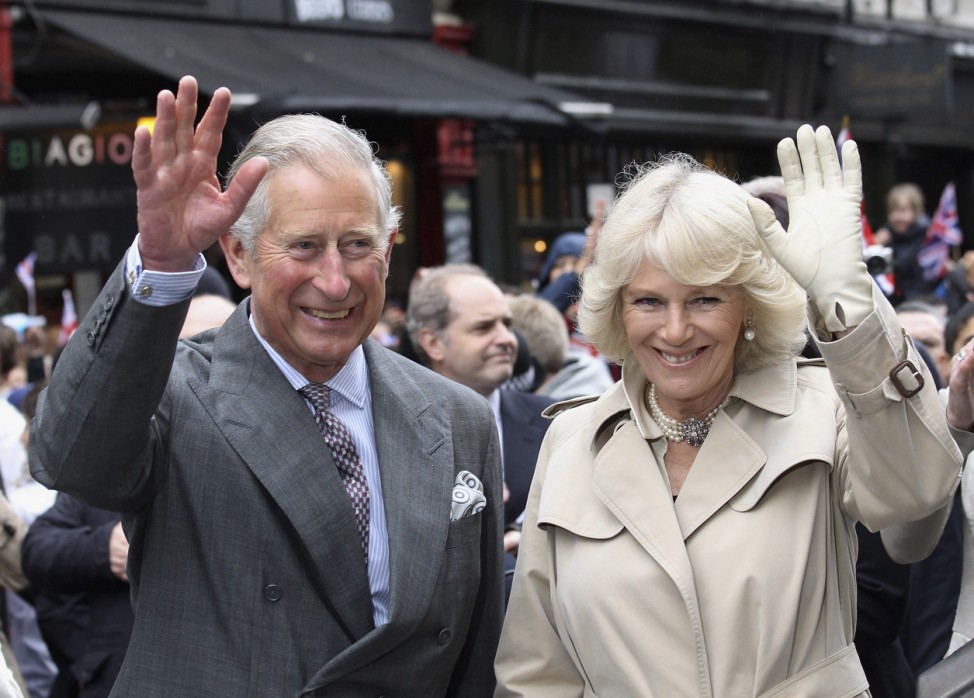 Britain's Prince Charles and Camilla, Duchess of Cornwall attend a street party at Piccadilly in London