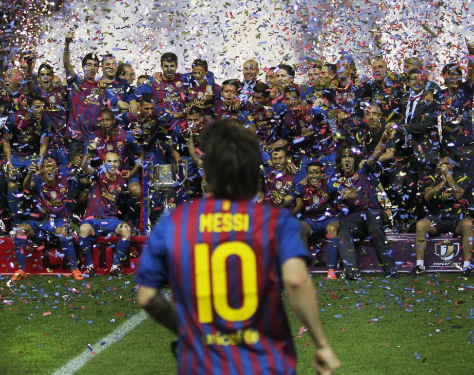 Der spanische Koenigspokal - erster und letzter Titel des FC Barcelona in der historischen Aera unter Trainer Pep Guardiola