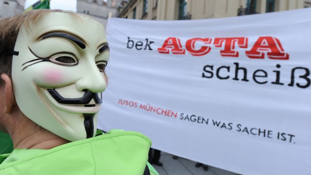 Demonstration gegen ACTA