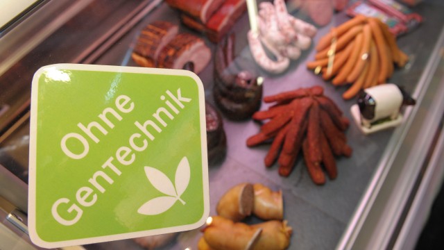 Gentechnik-Logo für Lebensmittel