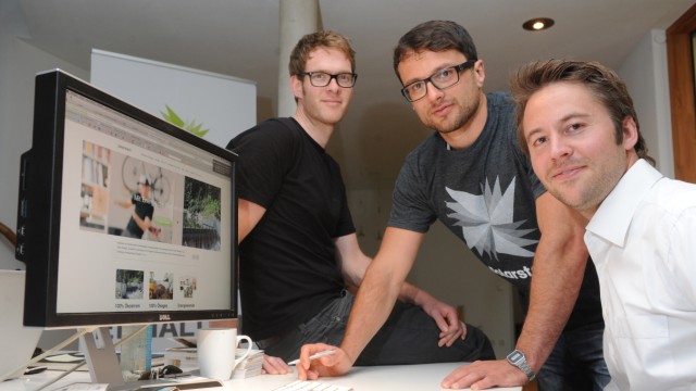 Start-up-Unternehmen: Sie setzen auf Öko-Energie: Simon Stadler, Jakob Assmann und Florian Henle (von links).