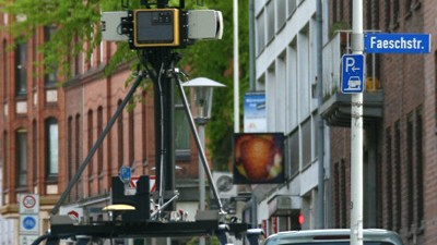 Kilometergeld für Street View: Google-Auto in Kiel: Mit 360-Grad-Kamera in Deutschland unterwegs