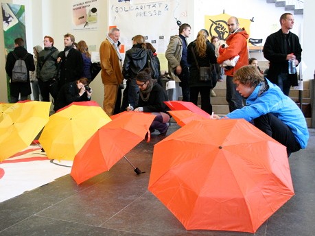 Studentenproteste München Kunstakademie