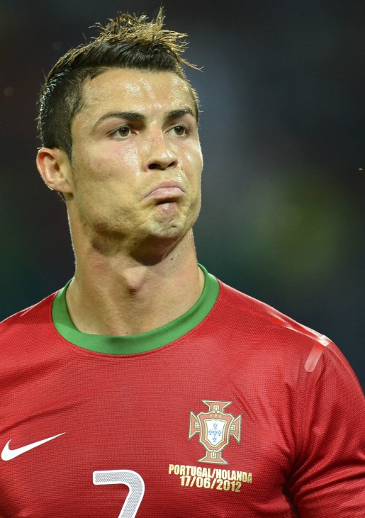 Portugal's Ronaldo celebrates after scoring a goal against Netherlands during their Group B Euro 2012 soccer match at the Metalist stadium in Kharkiv
