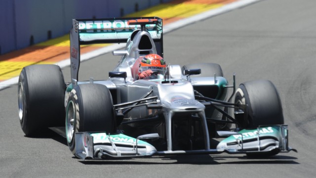 Formel 1 in Valencia: Michael Schumacher holte in Valencia den ersten Podestplatz seit seinem Comeback.
