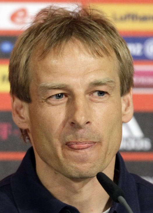 Bayern Munich's coach Klinsmann holds news conference after their German Bundesliga defeat to Schalke in Munich