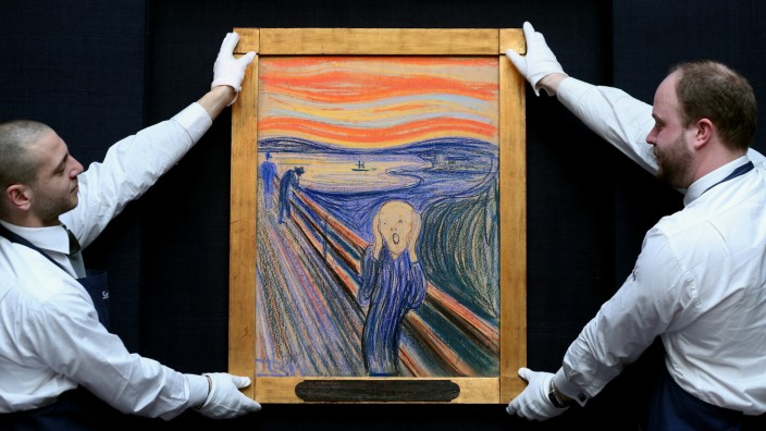 Edvard Munch's The Scream Goes On Display Ahead Of Auction