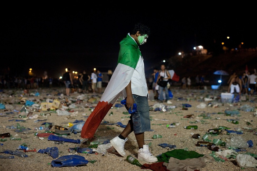 Italy Fans Watch The UEFA EURO 2012 Final Match Against Spain