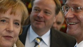 Merkel, Niebel, Westerwelle, Reuters