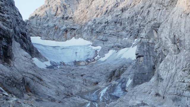 Klimaerwärmung: Auslaufmodell: der Blaueisgletscher am Hochkalter.