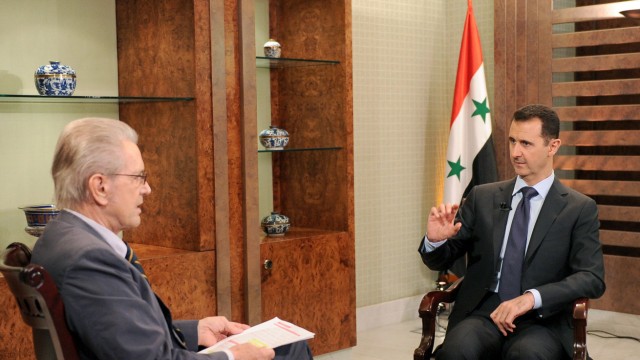 Bas003Baschar al-Assad im Interview im 'Weltspiegel'