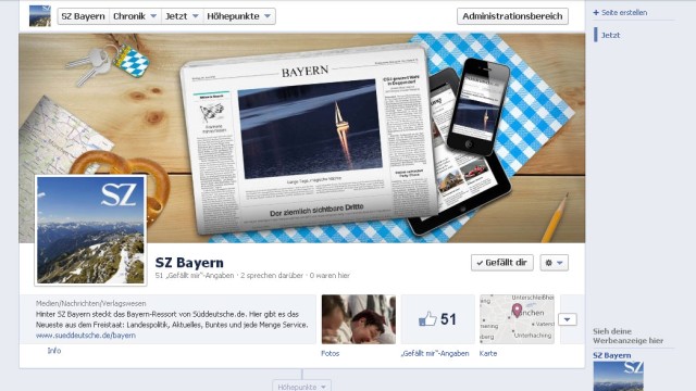 SZ Bayern auf Facebook
