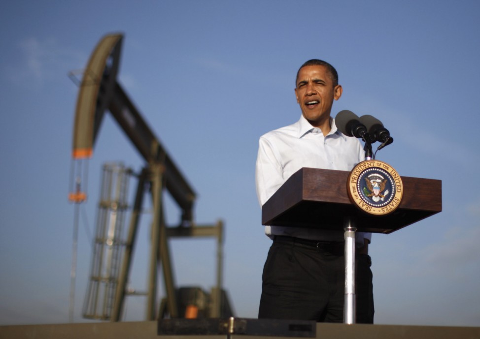 U.S. President Barack Obama speaks on energy in Maljamar