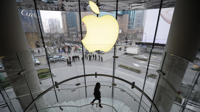 Apple verlässt Öko-Programm: Apple-Store in China: Neues Design macht komplettes Recycling unmöglich.