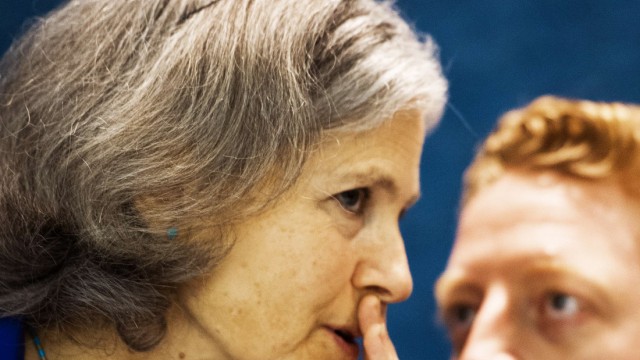 Jill Stein, US-Präsidenschaftskandidatin der Grünen, und Wahlkampfmanager Ben Manski