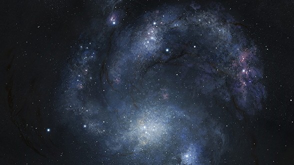 Astronomen entdecken seltene Spiral-Galaxie
