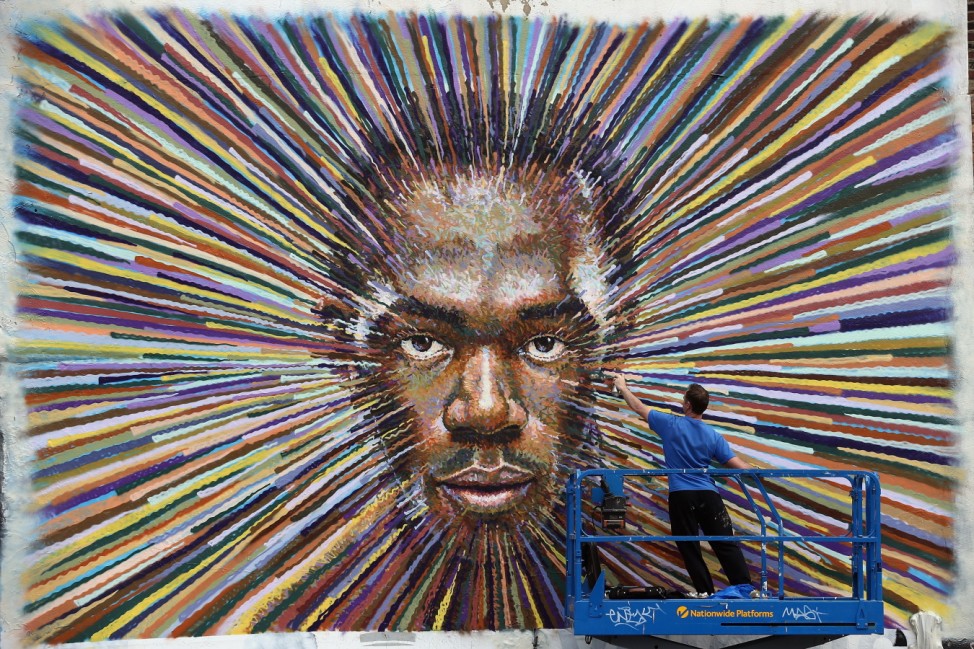 BESTPIX   James Cochran Aka Jimmy C's Artwork Of Runner Usain Bolt