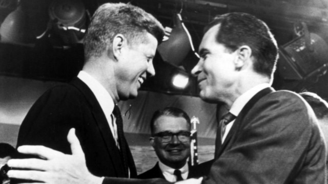 TV-Duell zwischen J. F.Kennedy und Nixon 1960