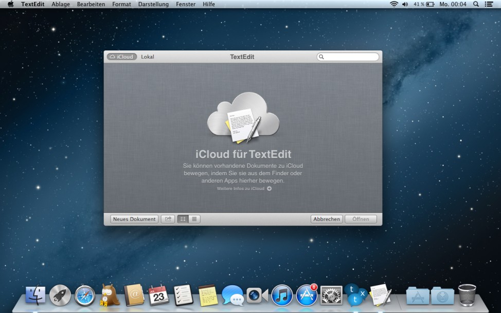 Mac OS X Lion iCloud