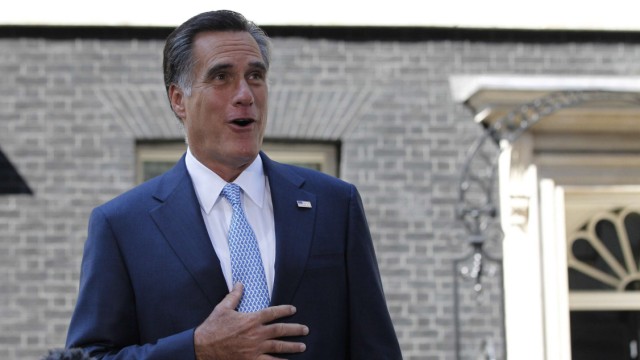 Mitt Romney in London, Olympia, USA
