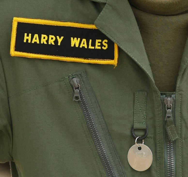 Britain's Prince Harry poses for photographers during a photocall at RAF Shawbury near Shrewsbury