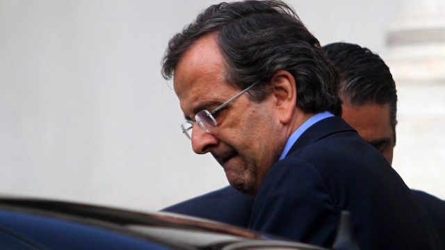 Greek party leaders meet for austerity deal talks