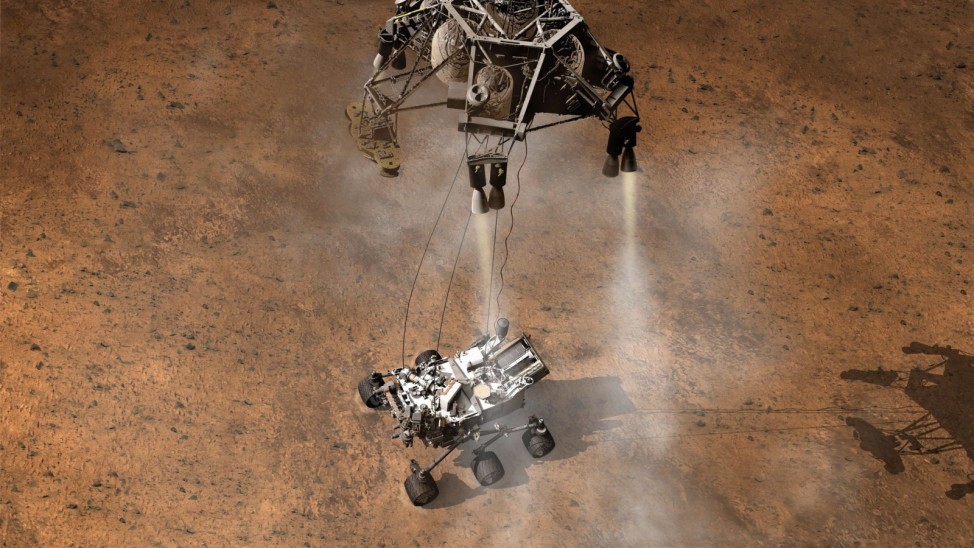 Mars Curiosity landing