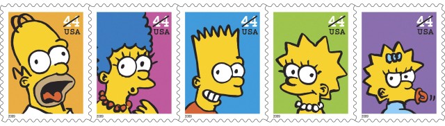 Neue Simpsons-Briefmarken in den USA