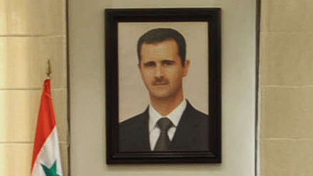 Porträt des syrischen Diktators Baschar al-Assad