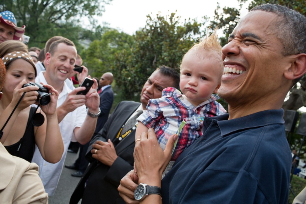 Obama and children