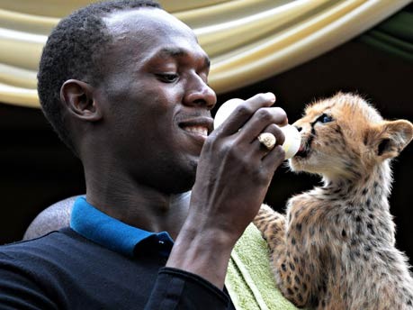 Usain Bolt in Kenia;AFP