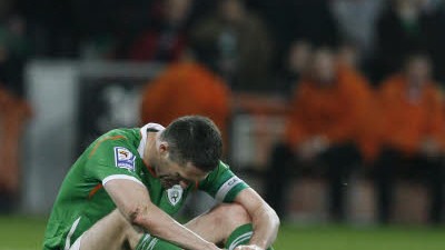 WM-Quali: Irland - Frankreich: Enttäuschung in Irland: Stürmer Robbie Keane.