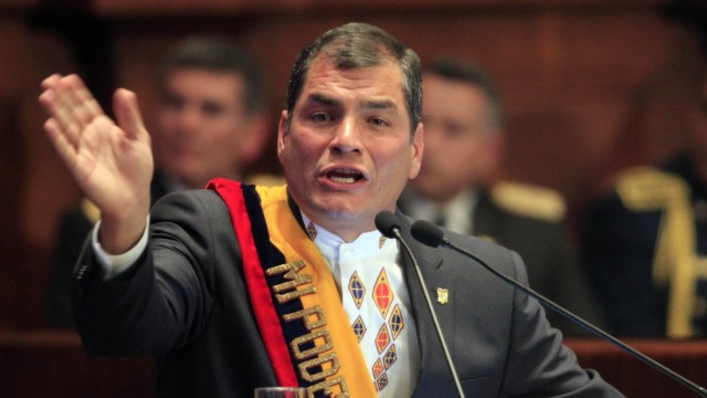 Asyl in Ecuador: Rafael Correa wittert eine Chance, ein bisschen Weltpolitik zu machen und das neue Selbstbewusstsein Südamerikas zu beweisen.
