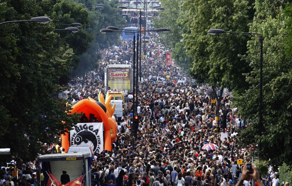 Notting Hill Carnival in London Großbritannien