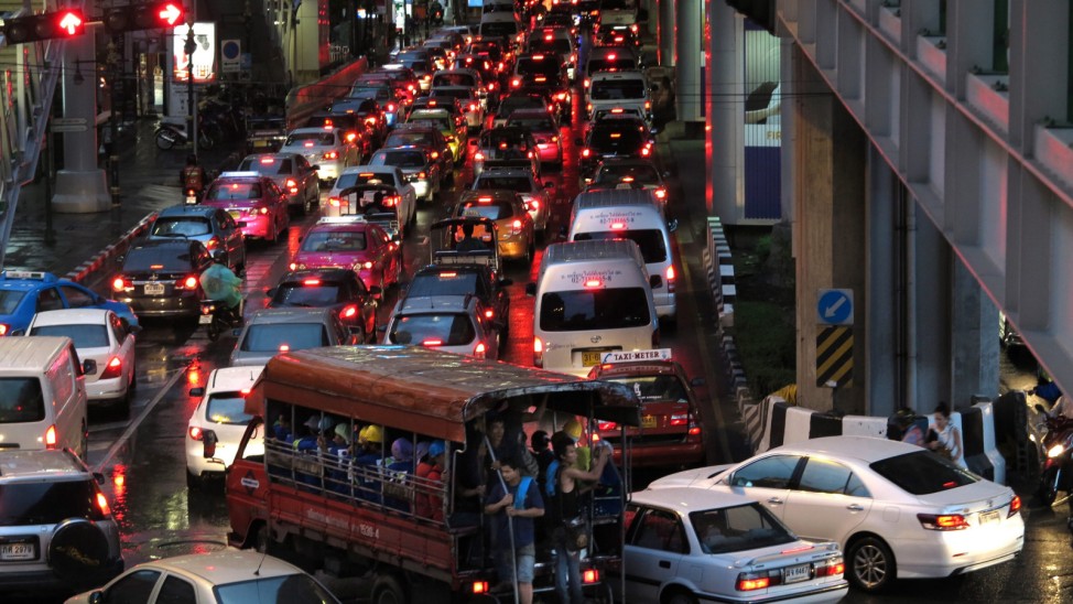 Bangkok Thailand Hauptstadt Verkehr Städtereise